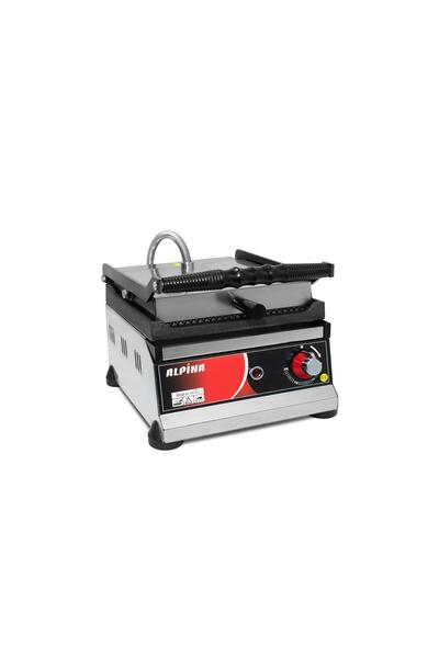 ALPİNA MUTFAK Alpina 8 Dilim Döküm Tost Makinesi Ev ve Büfe Tipi 220V - ÇELİK...