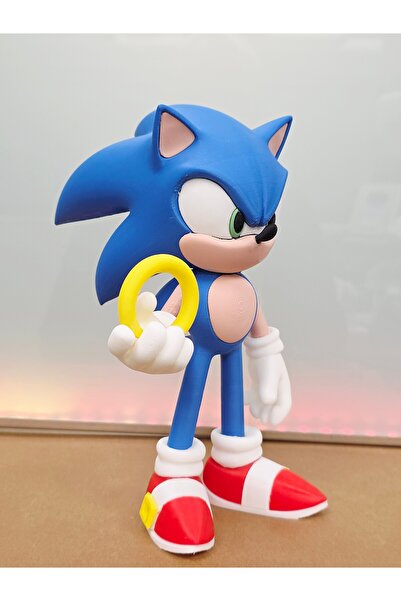 Modellio3D Sonic - Hızlı Kirpi Figür - 24 cm