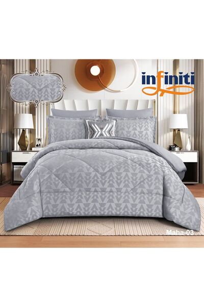 infiniti Al Maha Summer Bedspread, Hotel Style, Single and a Half Size, 5 Pieces