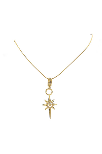 ElectraStore Colier Placat Cu Aur Galben Și Pandantiv Stea