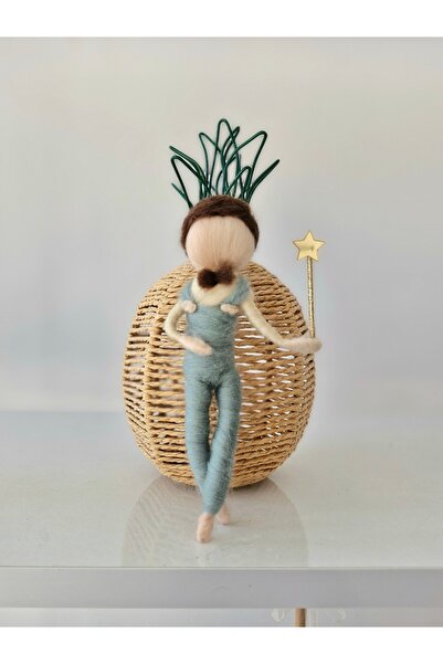 RENKLİ DİZAYN El yapımı erkek keçe peri,keçe bebek