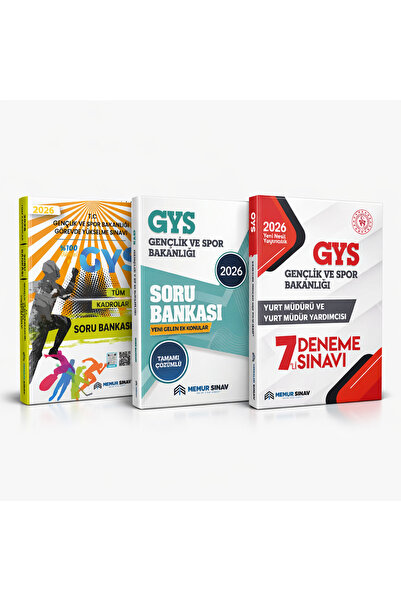 MemurSınav GSB GYS (YURT MÜDÜR VE MÜDÜR YARDIMCISI) SORU BANKASI + DENEME + E...