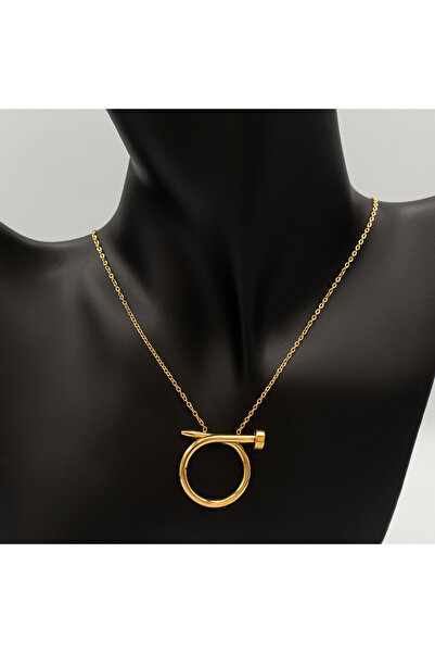ElectraStore Colier Placat Cu Aur Galben Cu Pandantiv CUI