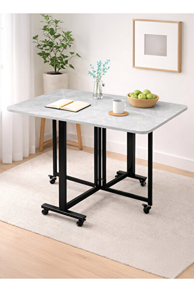 Cady One Versatile folding table with lockable casters and a sturdy metal frame