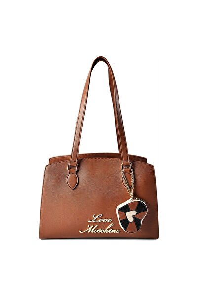 Love Moschino Heart Charm Schultertasche Leder 35 cm