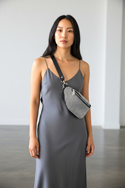 HFKY Geantă de mână și de umăr din piatră, model de design pentru femei.