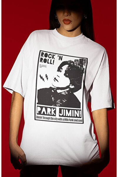 SEVBANO Design Rock'N Roll Park Jimin Rapper Singer Printed Unisex Oversized ...