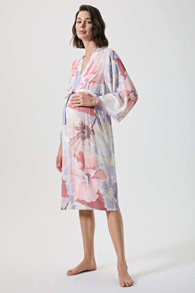 Catherine's Floral Print Maternity Dressing Gown