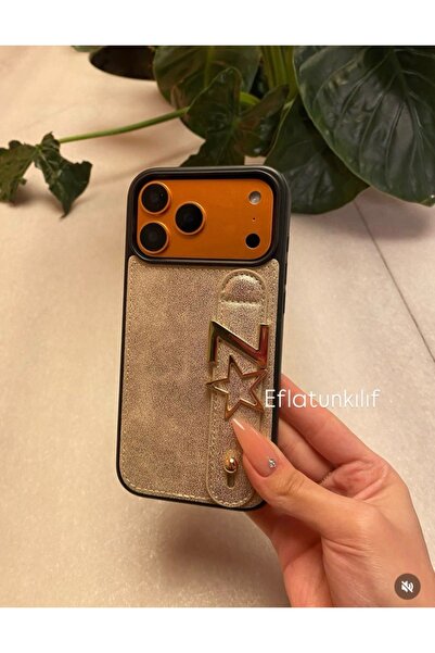 Eflatun Kılıf Kişiselleştirilebilir Deri Harfli Kılıf iphone 17 Pro