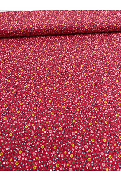 oskatekstil Poplin Kumaş %100 Pamuk Çiçek, Çıtır Desenli 170 cm En Metre İşi ...