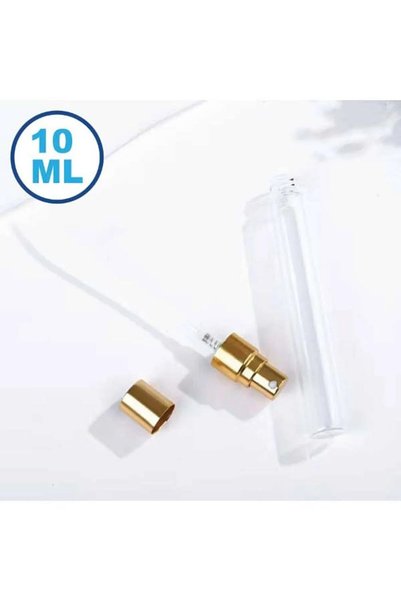 Delixa 1 Piece 10ml Empty Pen Perfume Bottle Glass Tube Screw-On Easy to Install