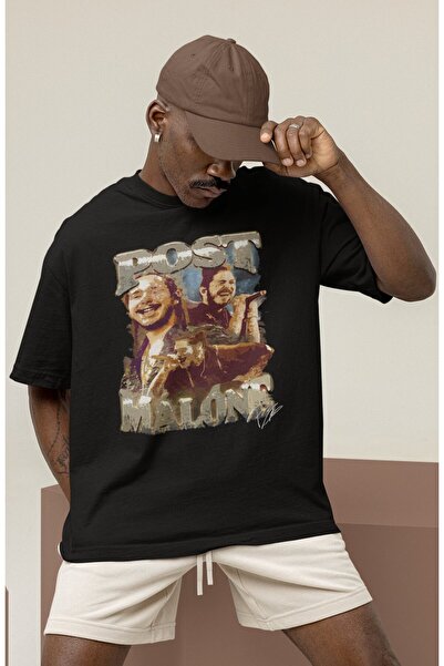 SEVBANO Σχεδιασμός μπλουζάκι με στάμπα Post Malone Rapper Singer Unisex Oversize