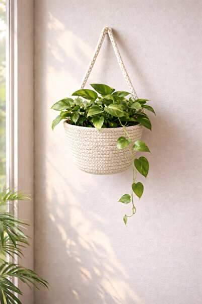 ÖRGÜM Organizator decorativ multifuncțional pentru coș 20x15 cm PLANTĂ ȘI SUP...