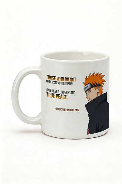 DeseneBak Naruto Pain Baskılı Seramik Hediye Kupa Bardak Anime
