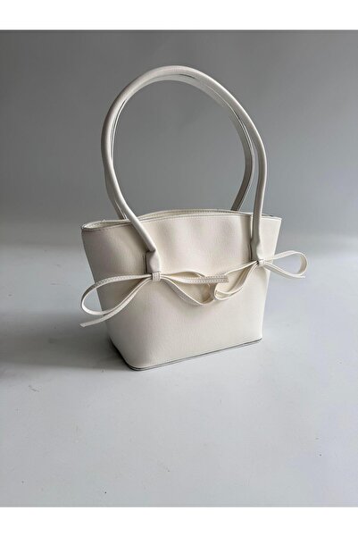 Mia Collection Alya Model El Ve Kadın Omuz Çantası Beyaz