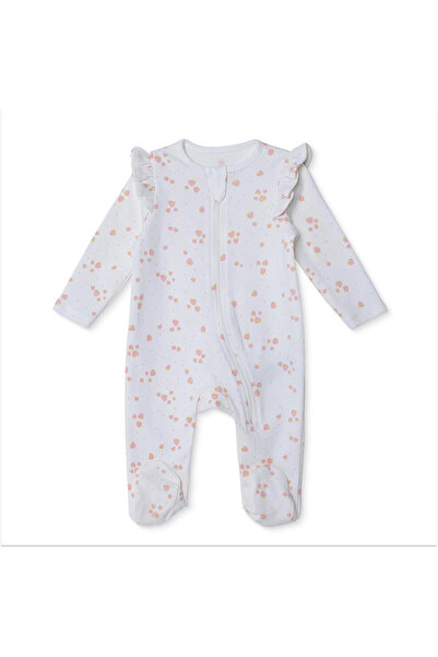 ebebek Hello Baby HelloBaby Kız Bebek Tulum Çiçek Baskılı Fermuarlı Bisiklet ...