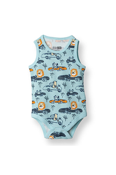 ebebek Hello Baby HelloBaby Erkek Bebek Body Bisiklet Yaka Kısa Kol