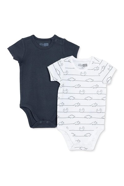 ebebek Hello Baby HelloBaby Erkek Bebek 2li Body Çizgili Çıtçıtlı Çıtçıtlı Ya...