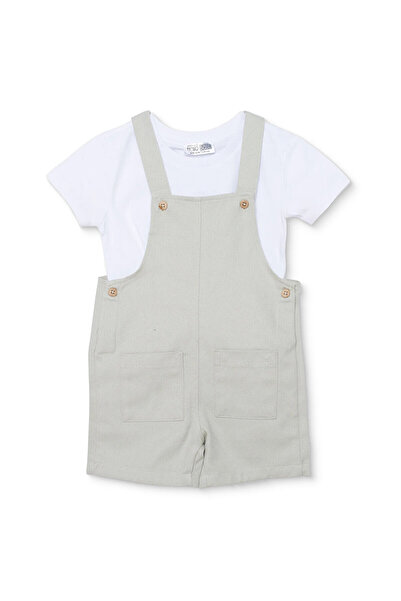 ebebek Hello Baby HelloBaby Erkek Bebek Şort Salopet-Tshirt Düğmeli Bisiklet ...