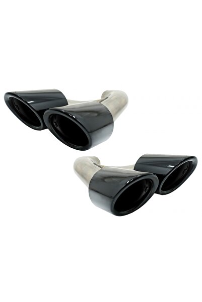 tuningset Ornamente Tobă de Eșapament compatibile cu Porsche Cayenne 92A Face...