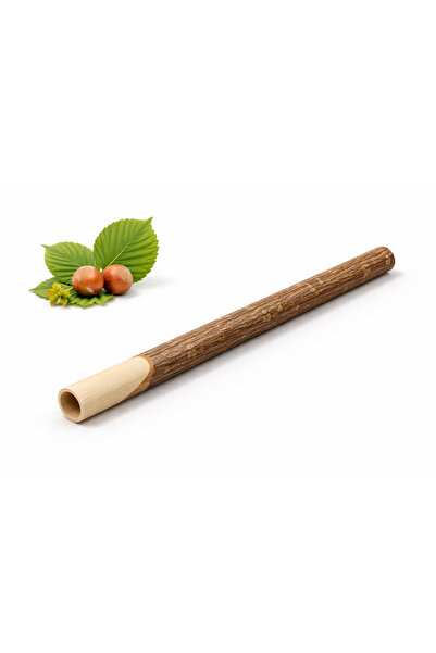 Han Tobacco Doğal Fındık Ağacı Slim Ahşap Ağızlık 15 cm – 5.5 mm / 6 mm Uyuml...