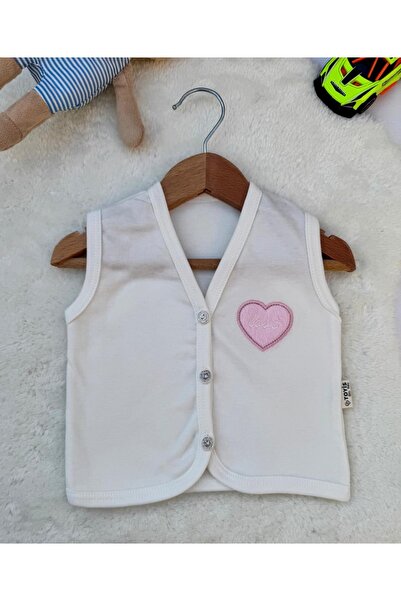KapsülBebek Baby 100% Cotton Embroidered Vest