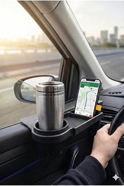 Hepta Collection Vios Store Araç İçi Kapı Cam Kenarı Bardaklık ve Telefon Tut...