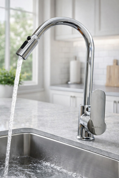 Ahlez صنبور حوض حلزوني ذاتي التنقية من الجيل الجديد، هيكل من النحاس المطلي با...