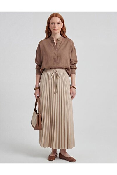 KYR Pleated Skirt Stone