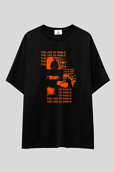 UmbraWear Kanye West Oversize T-shirt | Unisex %100 Pamuk Siyah & Beyaz Baskı...