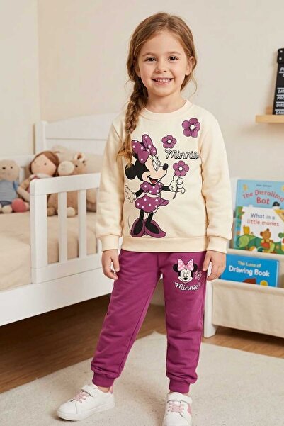 zavera for kids طقم بدلة رياضية مكون من قطعتين للفتيات ميكي ماوس مطبوع 100% ق...