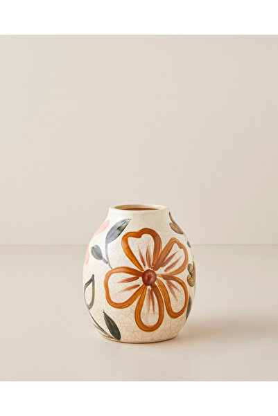 English Home Laura Seramik Vazo 15x15x15 cm Multicolor