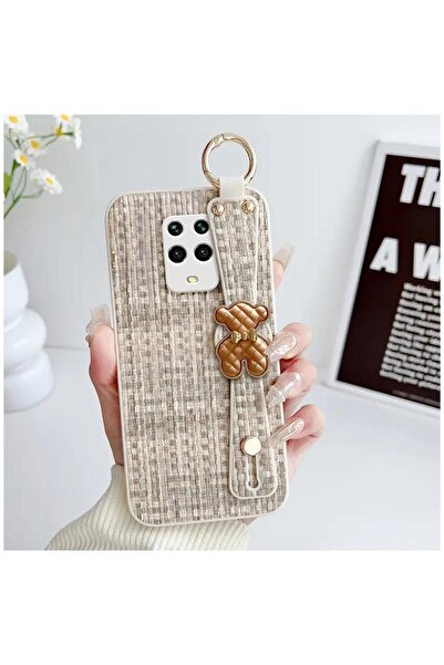 Zebana Redmi Note 9S Compatible Case Teddy Silicone Case Beige