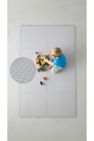 CARPAZAR Modern Oyun Matı 100x200 Kurulumlu 8 Parça 50x50 13mm Oyun Halısı Ma...