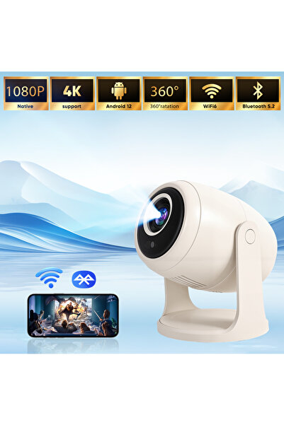 Aoc جهاز عرض محمول يدعم دقة 4K، سطوع 8000 لومن، ونظام تشغيل أندرويد 12