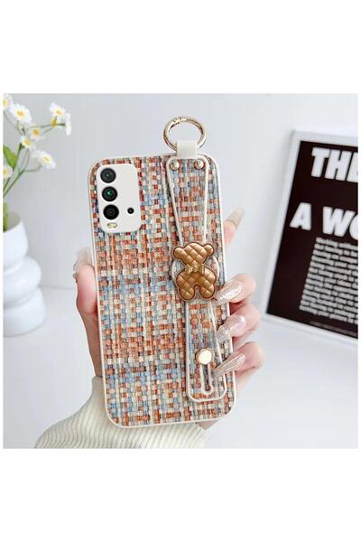 Zebana Xiaomi Redmi 9T Uyumlu Kılıf Teddy Silikon Kılıf Turuncu
