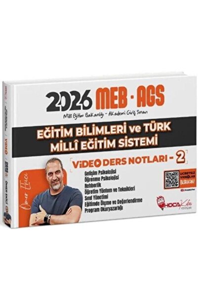 MEB-AGS Eğitim Bilimleri ve Türk Milli Eğitim Sistemi Video Ders Notları - 2
