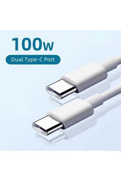 None Generic 100W 6A PD Type-C Cable Super Fast Charging - USB C to USB C Dat...