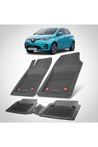 TEAMCAR Συμβατά πατάκια Renault Zoe 2 Hatchback (Ηλεκτρικά) 2019-2024 | Μαύρο