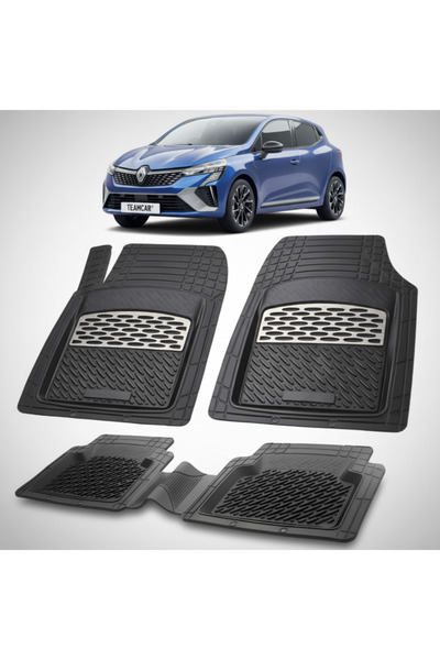 TEAMCAR Πατάκια δαπέδου Renault Clio V 2 Hatchback Συμβατά 2023-2026 | Ασημί