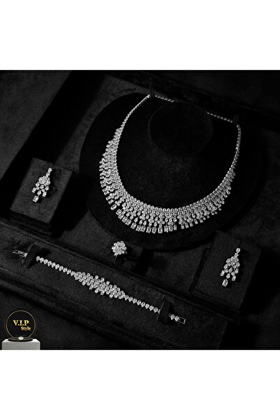 jewelrystore طقم اكسسوارات زركون فاخر