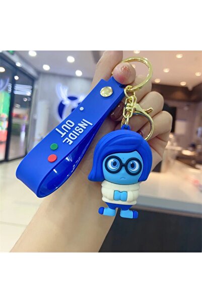 Choice13 B New Inside Out 2 Keychain Kawaii Disney Movie Anime Anxiety Ennui ...