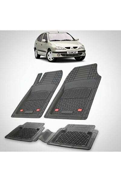 TEAMCAR Πατάκια δαπέδου συμβατά με Renault Megane I 2 Hatchback 1999-2002 | Μ...