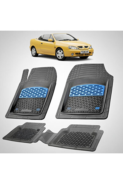 TEAMCAR Πατάκια δαπέδου συμβατά με Renault Megane I 2 Cabriolet 1999-2003 | Μπλε