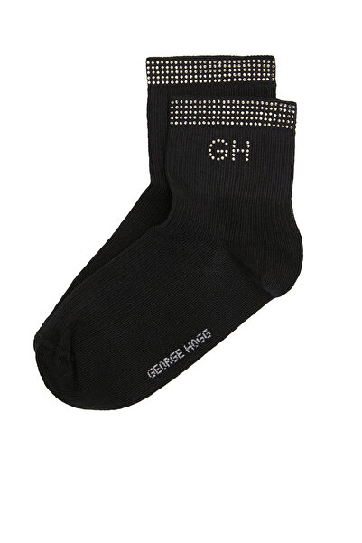 George Hogg Siyah Kadın Sneaker Çorap