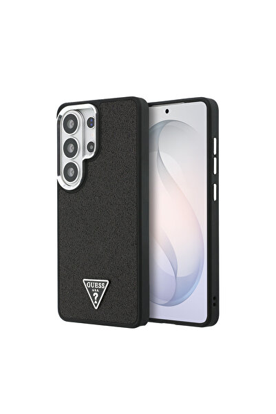 Guess Galaxy S26 Ultra Case Licensed M-Safe Metal Camera Frame Triangular Log...