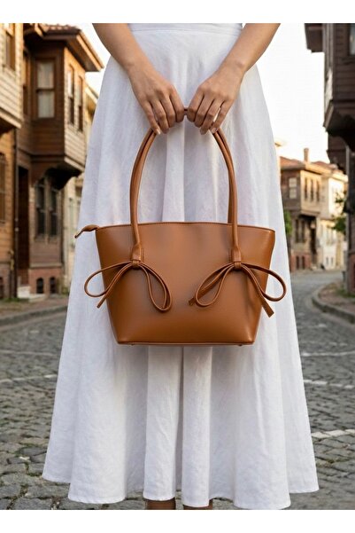 KIRASE Νέο μοντέλο φιόγκου Sandy με λαβή και Τσάντα ώμου μεγέθη 23 - πλάτος 34