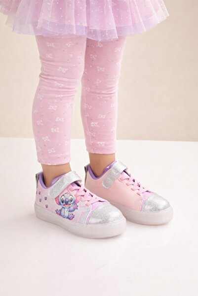 minibonito منقوش قاعدة إضاءة LED مضيئة للفتيات مع لمّاع شريط فيلكرو حذاء رياضي