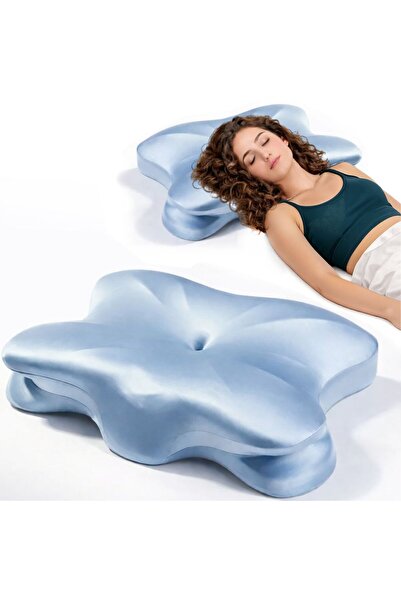 Linomag Pernă ortopedic Butterfly Linomag®, spumă cu memorie, delicată cu pie...