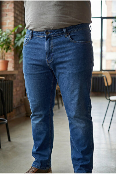 LTC Jeans Men's Stretch Fabric Stretchy Blue Oversize Jeans